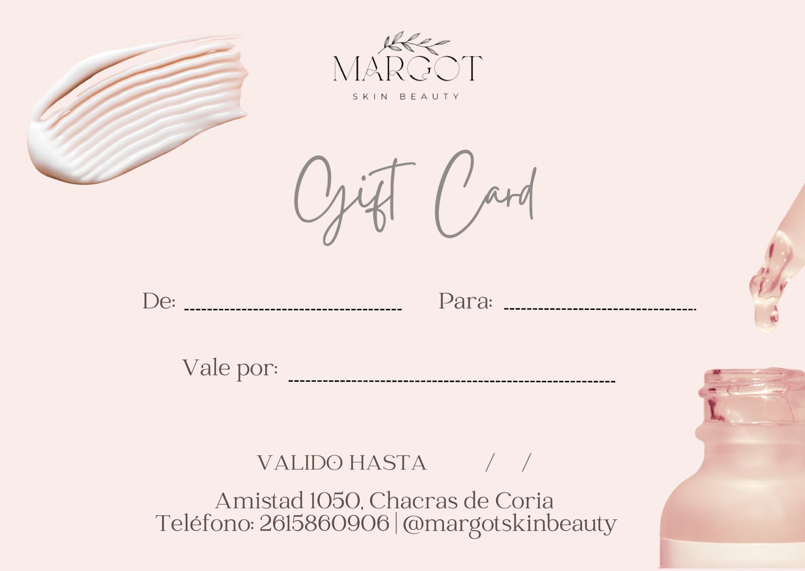 Gift Card Margot Skin Beauty